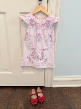 Cecil and Lou Embroidered Dress 3T